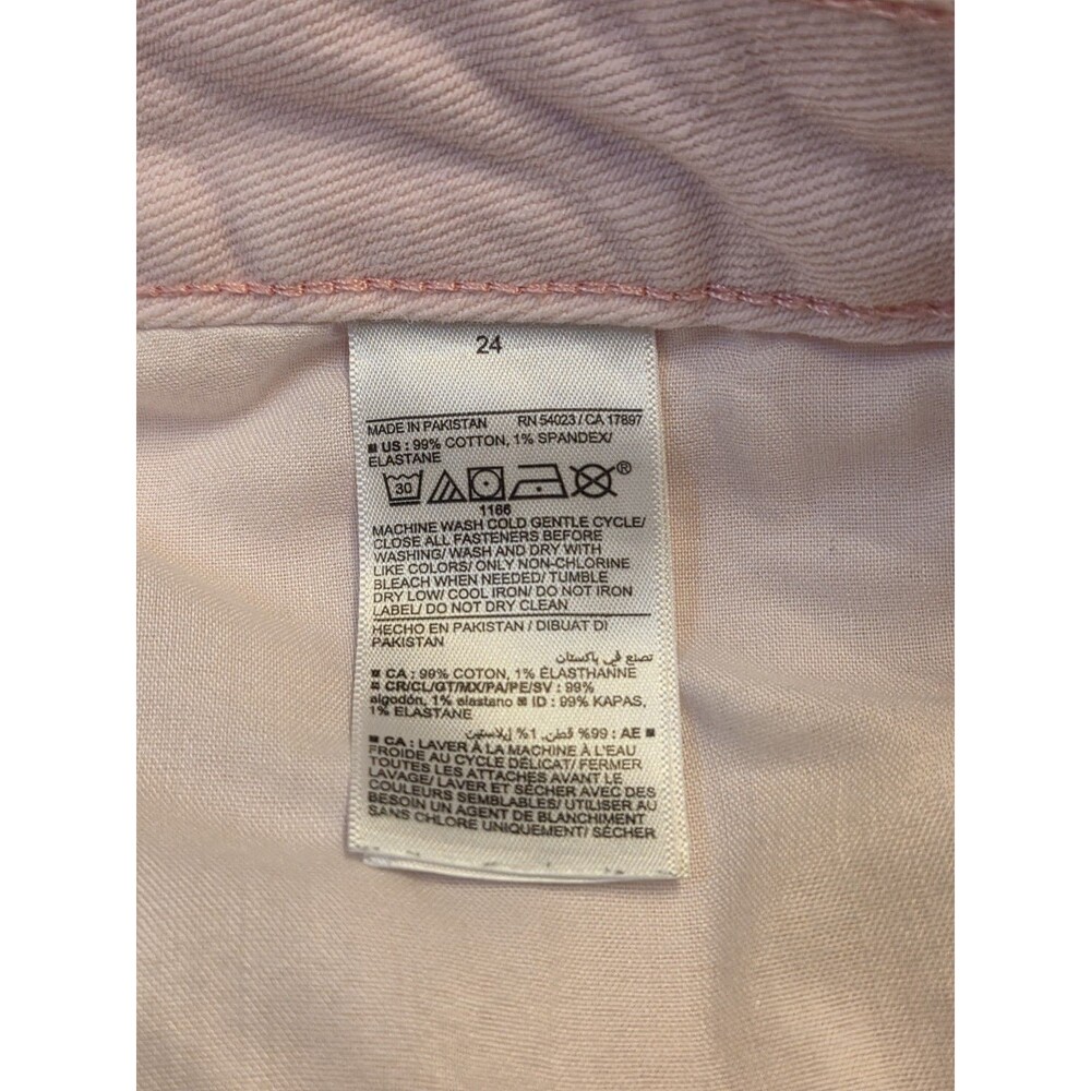 Old Navy Womens Plus Size 24W Pink OG High Rise Frayed Hem Denim Shorts Summer - Picture 4 of 8